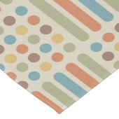 中世紀の円の線数々の色1 ショートテーブルランナー (コーナー)