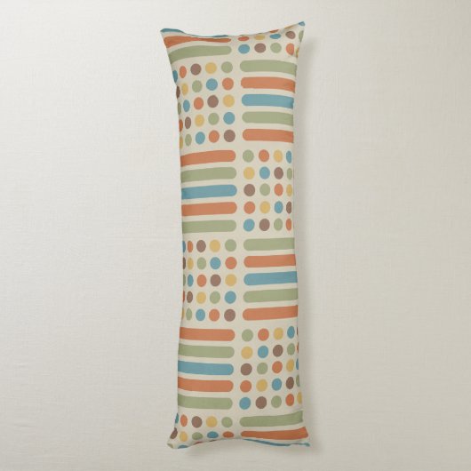 中世紀の円の線数々の色1 ボディピロー (裏面 (縦))