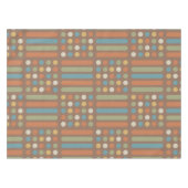 中世紀の円の線数々の色2 テーブルクロス (正面(横))