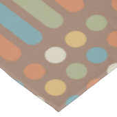 中世紀の円の線数々の色2 テーブルクロス (アングル)