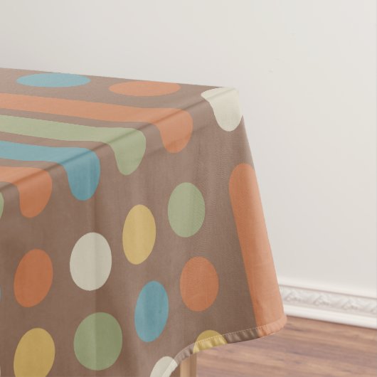 中世紀の円の線数々の色2 テーブルクロス (インサイチュ)