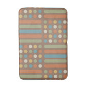 中世紀の円の線数々の色2 バスマット (正面縦)