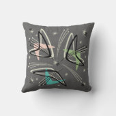 中世紀の原子ブーメランとスターバスト クッション (裏面)