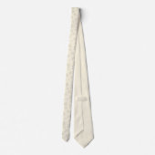 中世紀の原子モダン年齢クリームパターン ネクタイ (裏面)