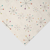 中世紀の原子モダン年齢クリームパターン 薄葉紙 (詳細)