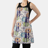 中世紀の原子モダン年齢抽象芸術パターン エプロン (インサイチュ)