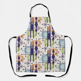 中世紀の原子モダン年齢抽象芸術パターン エプロン