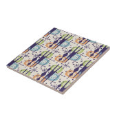 中世紀の原子モダン年齢抽象芸術パターン タイル (側面)