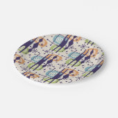 中世紀の原子モダン年齢抽象芸術パターン ペーパープレート (アングル)