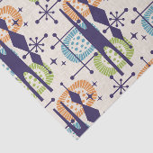 中世紀の原子モダン年齢抽象芸術パターン 薄葉紙 (詳細)