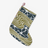中世紀の抽象芸術モダンイラストレーション – ビートフ スモールクリスマスストッキング (正面 (吊り時))