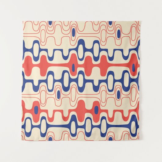 中世紀の抽象芸術:シモダンームレスデザイン。 タペストリー (正面(横))