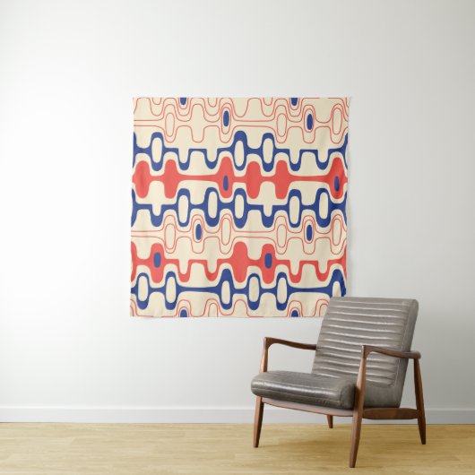 中世紀の抽象芸術:シモダンームレスデザイン。 タペストリー (インサイチュ(横))