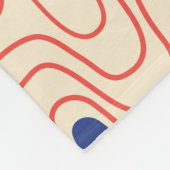 中世紀の抽象芸術:シモダンームレスデザイン。 フリースブランケット (角)