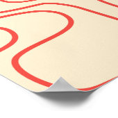 中世紀の抽象芸術：シモダンームレスデザイン。 ポスター (角)