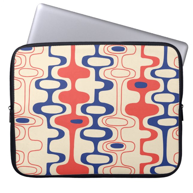 中世紀の抽象芸術：シモダンームレスデザイン。 ラップトップスリーブ (正面)