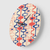 中世紀の抽象芸術:シモダンームレスデザイン。 ラージ壁時計 (傾斜)