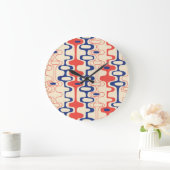 中世紀の抽象芸術:シモダンームレスデザイン。 ラージ壁時計 (ホーム)