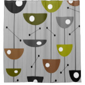 中世紀の棒花モダンたち シャワーカーテン (正面)