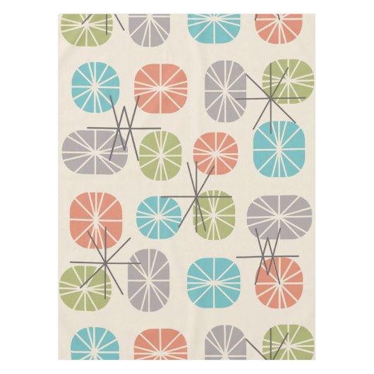 中世紀の模様カラフル数々のの色 テーブルクロス (正面)