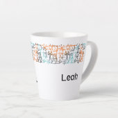 中世紀の猫モダンラテマグ カフェラテマグ (右アングル)