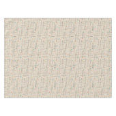 中世紀の線と円原子時代タン テーブルクロス (正面(横))