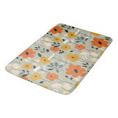 中世紀の花インスパイア柄 バスマット (アングル)