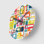 中世紀の長モダン方形 ラウンド壁時計 (傾斜)