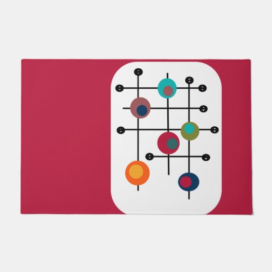 中世紀の長方形  ドアマット (正面)