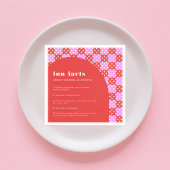 中世紀はっきりしたのモダンおもしろい事実新婚結婚者 スタンダードカクテルナプキン