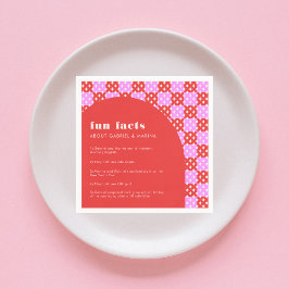 中世紀はっきりしたのモダンおもしろい事実新婚結婚者 スタンダードカクテルナプキン