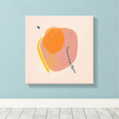 中世紀インスパイアのヴィンテージインスパイア抽象芸術 キャンバスプリント (インサイチュ (ウッドフロア))