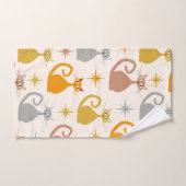 中世紀カラフルのスターバスト猫 バスタオルセット (ハンドタオル)