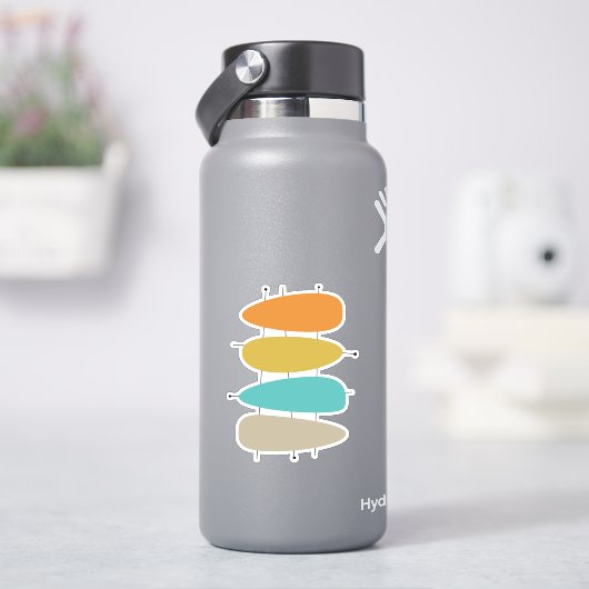 中世紀カラフルのモダンギターピック シール (HydroFlask)