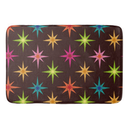 中世紀カラフルの原ファンキー子スターバスト バスマット