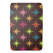 中世紀カラフルの原ファンキー子スターバスト バスマット (正面縦)