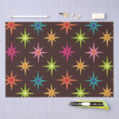 中世紀カラフルの原ファンキー子スターバスト 薄葉紙 (クラフト)