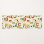 中世紀カラフルの幾何学的シームレスパターン ヨガマット (裏面(横))