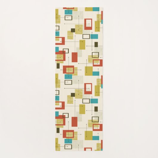 中世紀カラフルの幾何学的シームレスパターン ヨガマット (裏面)