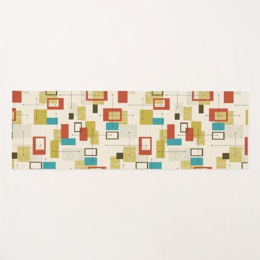 中世紀カラフルの幾何学的シームレスパターン ヨガマット (正面(横))