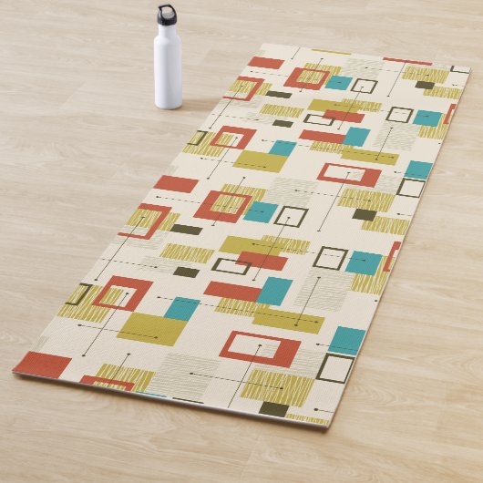 中世紀カラフルの幾何学的シームレスパターン ヨガマット (インサイチュ)