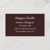 中世紀カラフルスターバストカスタム 名刺 (裏面)