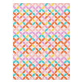 中世紀カラフルレトロモダン抽象芸術パターン テーブルクロス (正面)