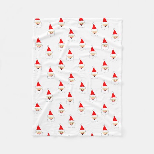 中世紀サンタクロースモダンパターンのクリスマス フリースブランケット (正面)