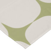 中世紀スタイリッシュセージモダングリーンパターン テーブルクロス (アングル)