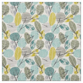 中世紀スタイルヴィンテージ紅葉 ファブリック (見本)