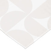 中世紀パタモダンーン淡い色のベージュ白 ショートテーブルランナー (コーナー)