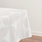 中世紀パタモダンーン淡い色のベージュ白 テーブルクロス (インサイチュ)