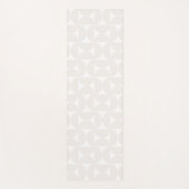 中世紀パタモダンーン淡い色のベージュ白 ヨガマット (正面)