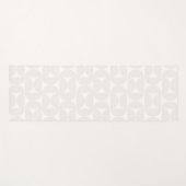 中世紀パタモダンーン淡い色のベージュ白 ヨガマット (正面(横))